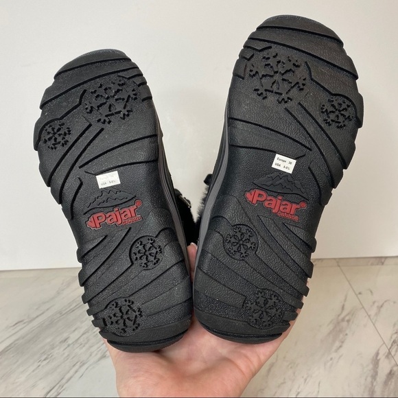 New! Pajar Abbie Sheepskin Black Winter Boot 5 5.5 - Picture 12 of 13